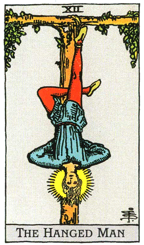 【タロット解説】12.吊るされた男（THE HANGED MAN）あえて立ち止まり、逆さまの世界で真理を掴む