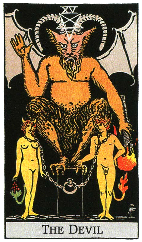 【タロット解説】15.悪魔（THE DEVIL）甘美な誘惑と心の鎖、その束縛を断ち切る時